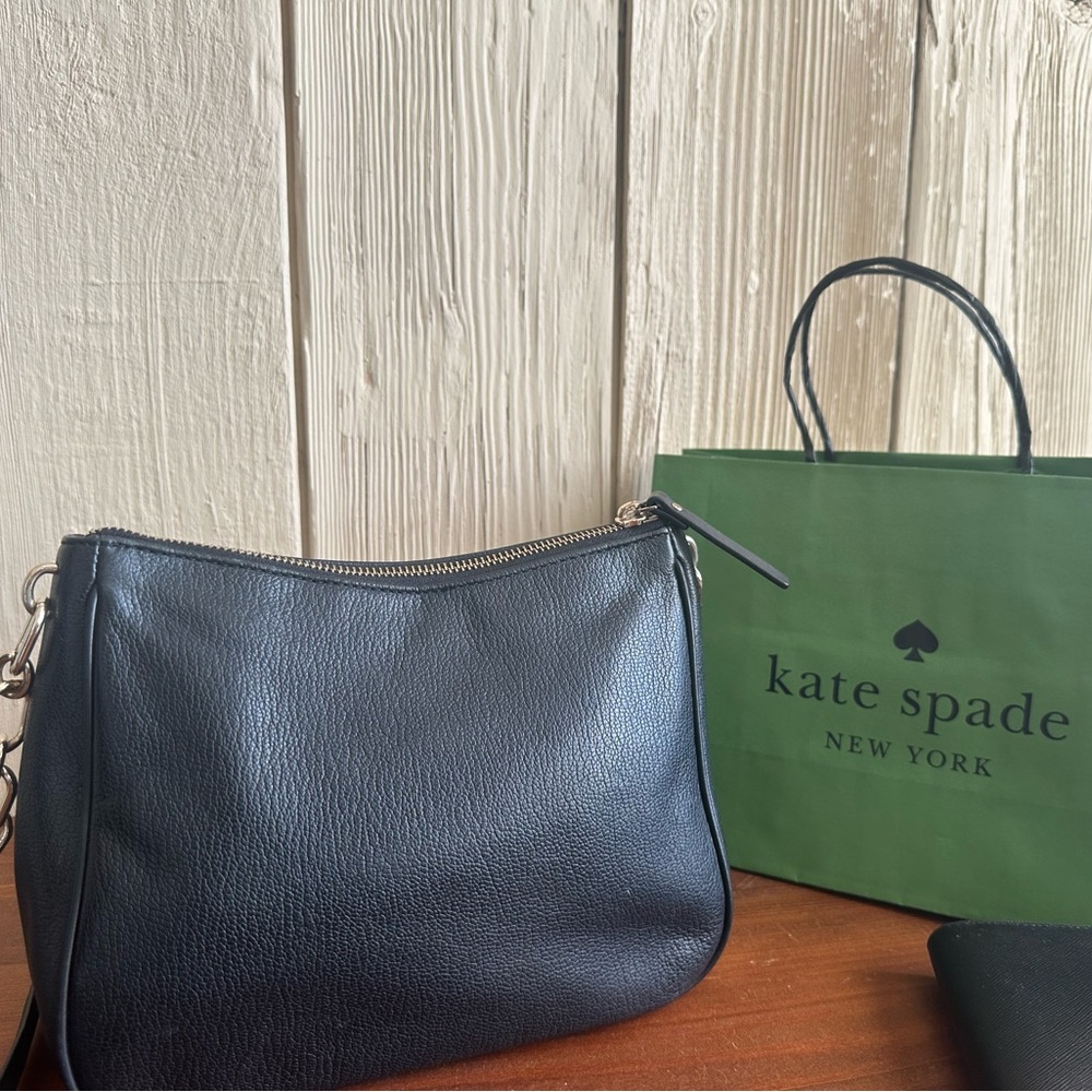 Kate Spade Robinson Lane Chantel Bag + Schuyler Wallet NWT Black Bundle - Picture 5 of 16